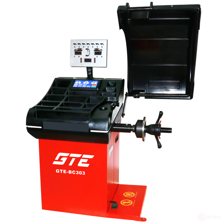 Balancing machine 220V 10"-30" Manual input of parameters LED Panel GTE Wheel Width Meter