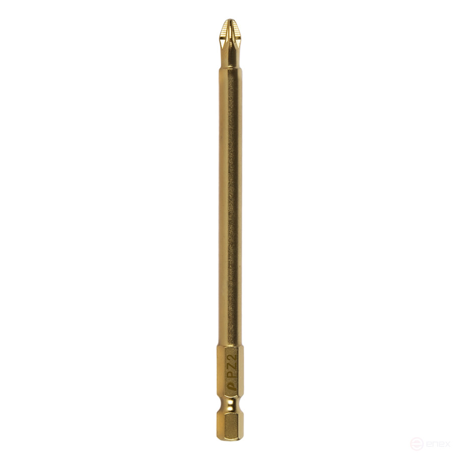 Бита отверточная ПРАКТИКА "Эксперт" PZ-2 х 110мм Tin (1шт), блистер (034-922)