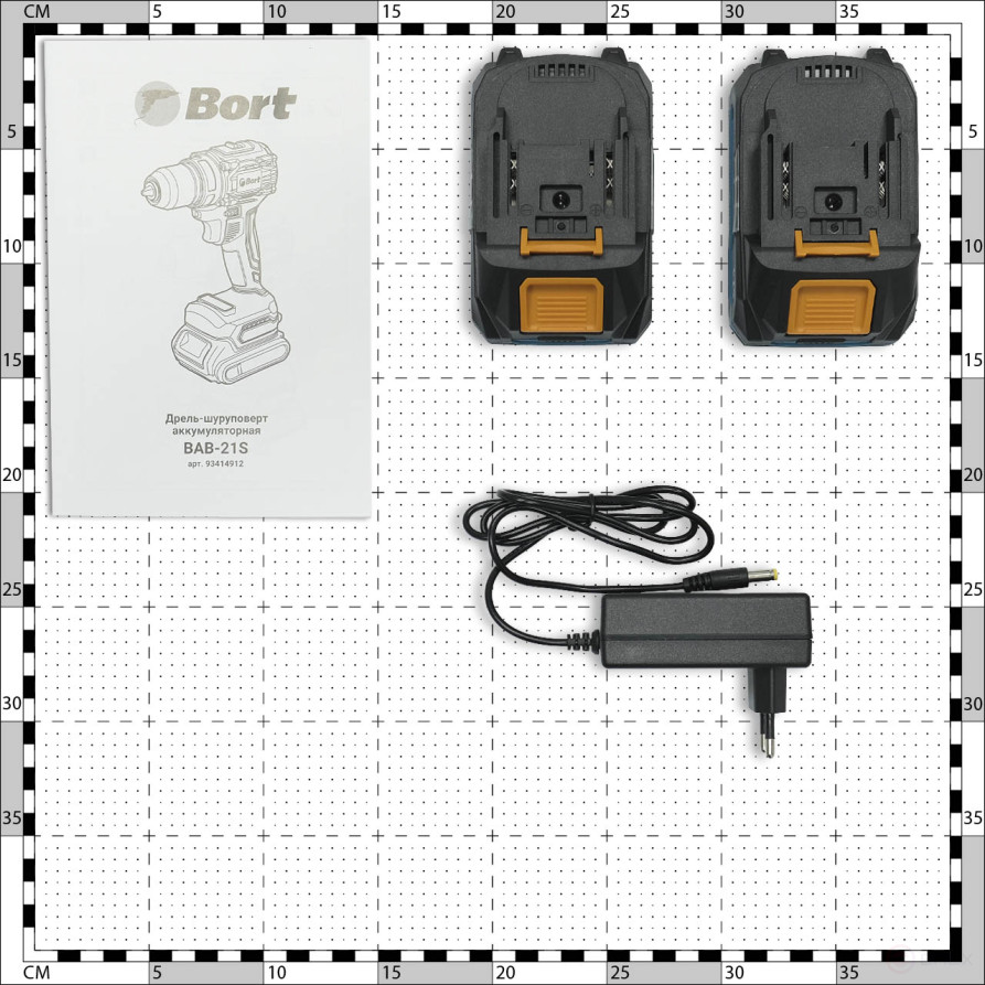 Cordless drill-screwdriver BORT BAB-21S (2x2Ah+battery)