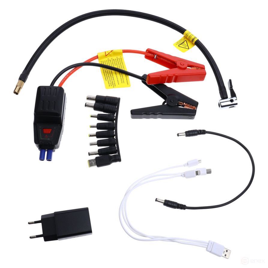 Устройство пусковое 5-19V 450А 12000мА/ч (power bank) с компрессором GTE