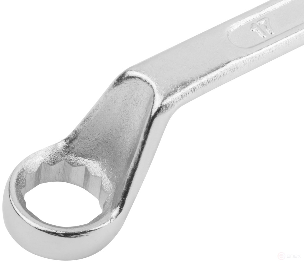 Ключ накидной "Хард", хромированное покрытие 17х19 мм