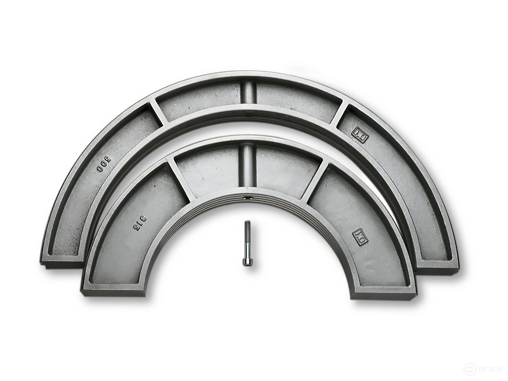Редукционные вкладыши труба/труба на 315мм (6 шт.) широкие