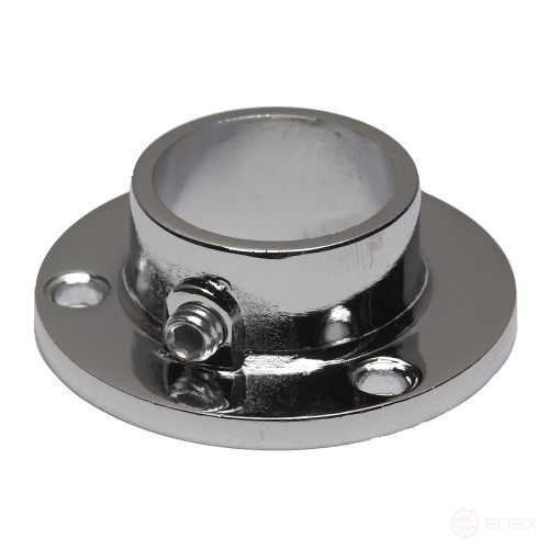 Крепление (розетка) трубы d25 (510А), хром AKS