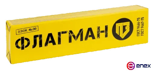 Электроды ПЭОК 46.00 ф 5,0 мм (5,0кг ФЛАГМАН) ГОСТ 9466-75