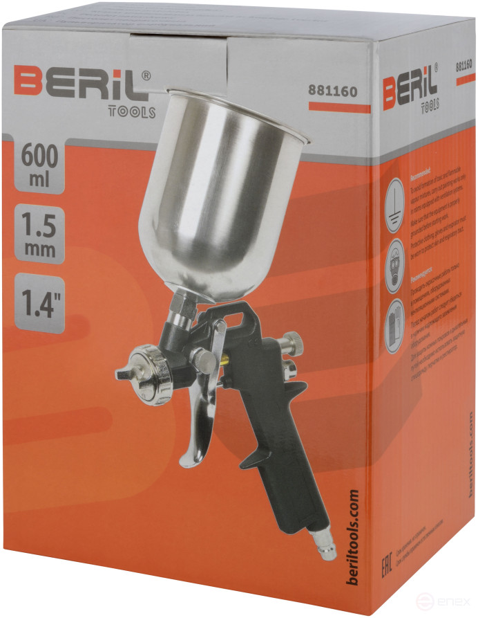 Spray gun (BERIL) (uppermetal tank 0.60l)