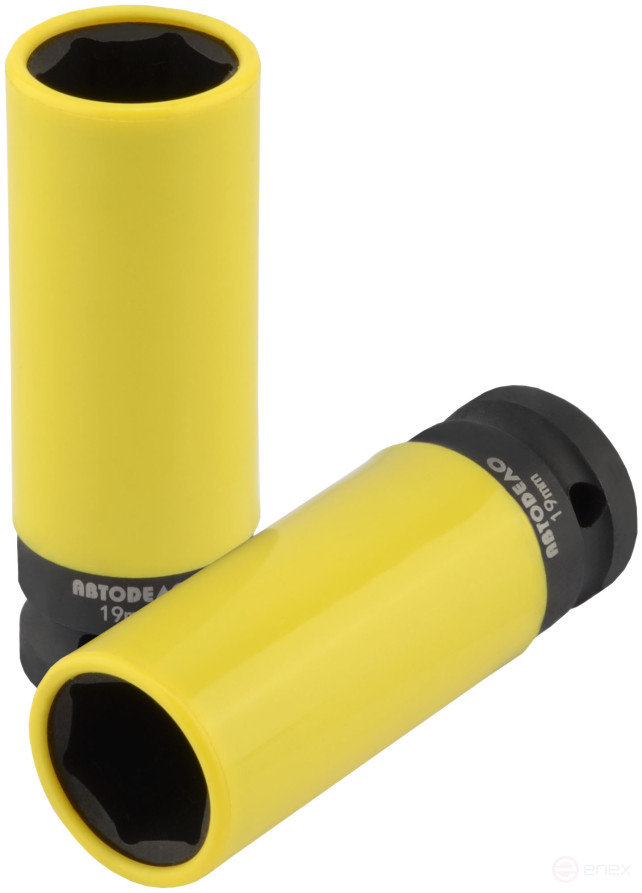 Impact wheel head *19 (DR1/2";L-78mm with plast.protection) AvtoDelo (39359)