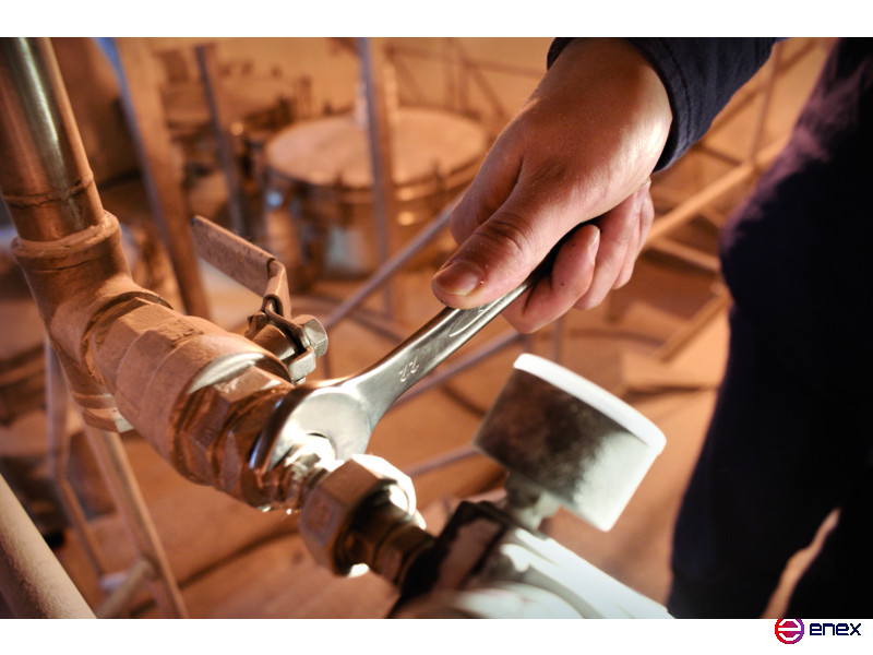 Двусторонний рожковый ключ, 14х15 мм, хромированный