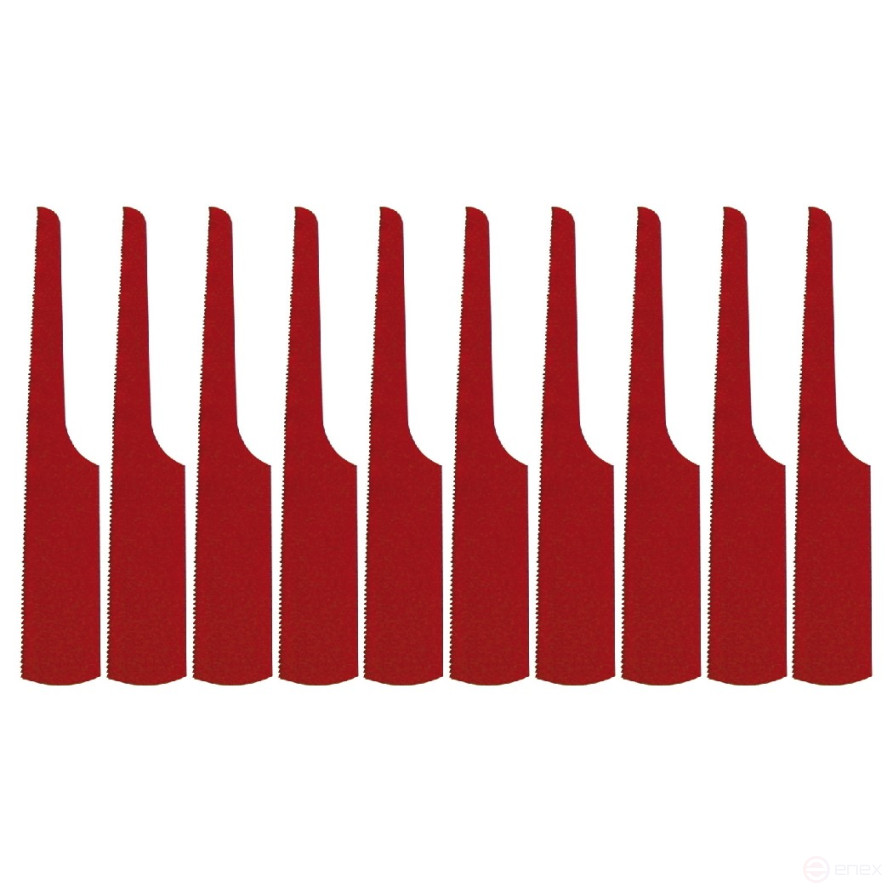 MIGHTY SEVEN Set of interchangeable jigsaw saws, 32 teeth, Bi-metal, 10 pcs