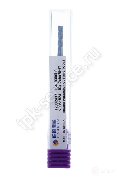 TB4L0400LG-LU40 End milling cutter c/x tv.sp. F4 L=75 Z4