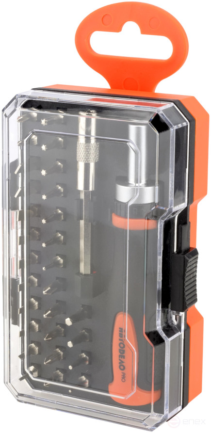 Ratchet Screwdriver set with replaceable inserts 30pr (plast/f) AvtoDelo PRO (36730)