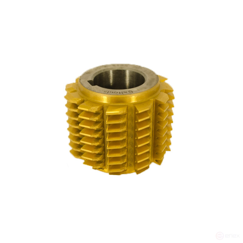 Screw milling cutter M1 A R6M5 2510-4116 20gr. (1g.14 min.) 50x32x22 mm wear-resistant Beltools coating