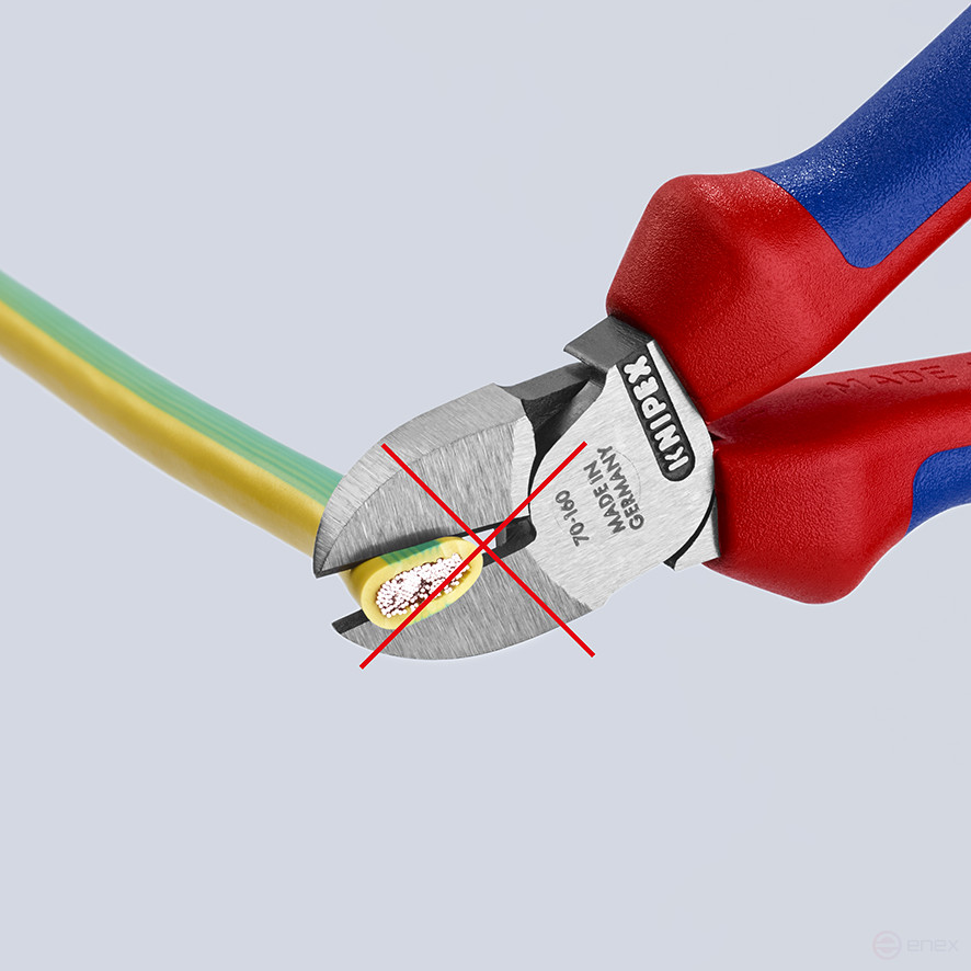 Бокорезы, рез: провол. мягк. Ø 4 мм, средн. Ø 3 мм, твёрд. Ø 2 мм, L-160 мм, 62 HRC, чёрн., 2-к ручки, держатель