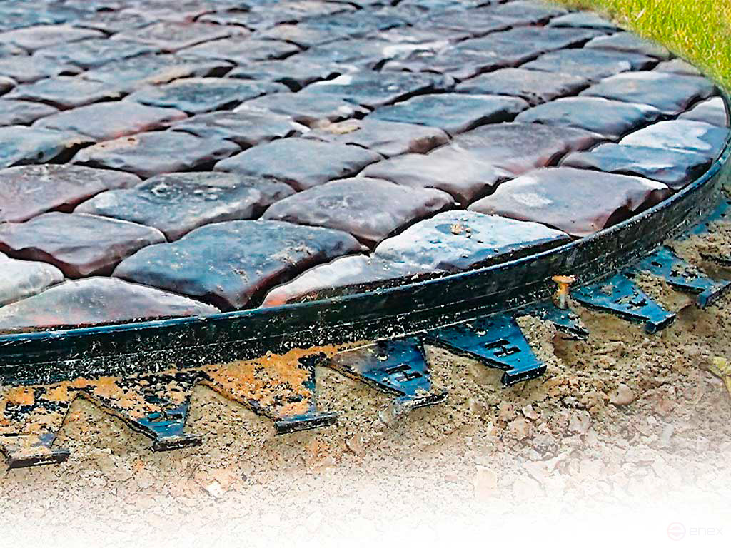 Garden STAFF reinforced curb length 3 meters height 45 mm 1 piece