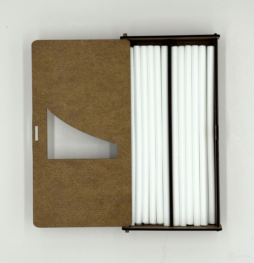 Клеевые стержни ПрофКлей-8278 белые, 7х200 мм, 36 шт, 300 г