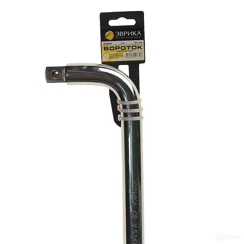 Вороток ER-53476 3/4"DR Г-образный 760мм ЭВРИКА 2/6