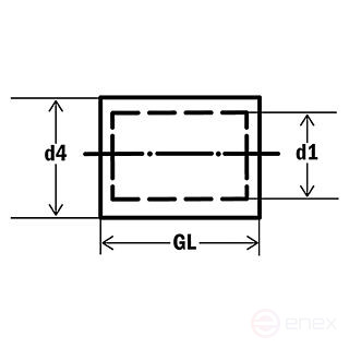 Соединитель параллельный DIN 46341, лужёный, 6,0 мм² (упак.100шт)