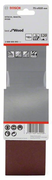 Set of 3 X440 X440 75 x 610 mm, 120