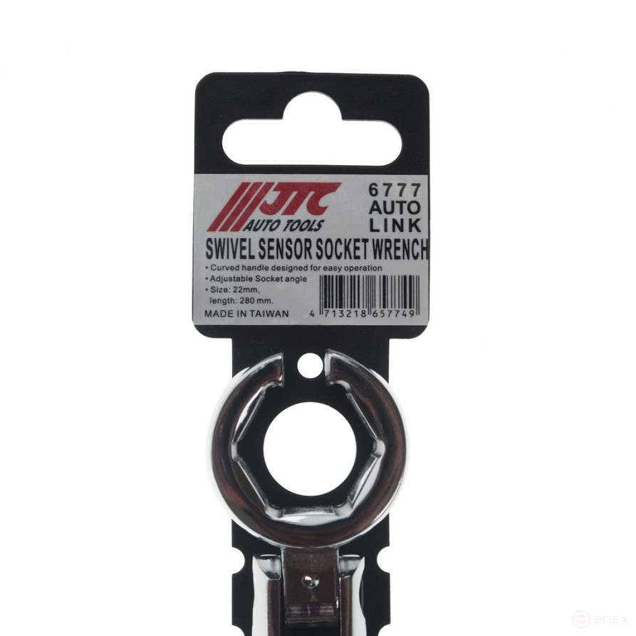 Key for oxygen sensor lambda probe with movable head JTC