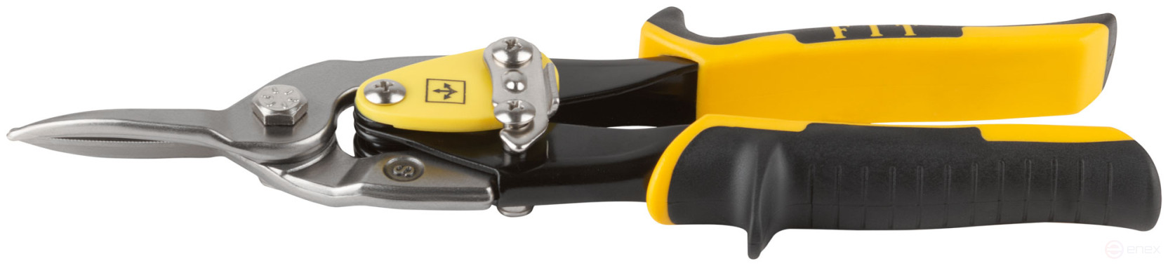 Ножницы по металлу усиленные CrMo Профи, прорезиненные ручки, прямые 250 мм