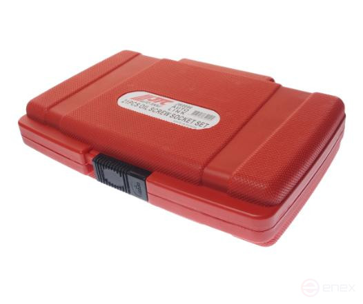 Set of heads for unscrewing oil plugs 21 pieces JTC