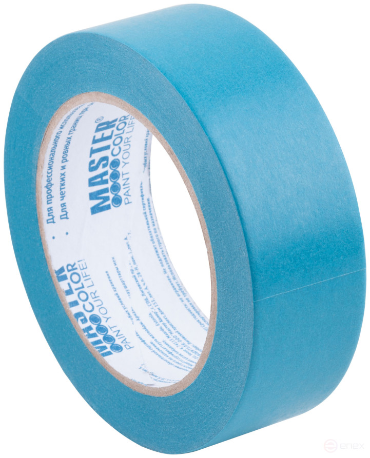 Masking tape for delicate surfaces, rice paper, heat resistant. up to 120°C, UV resistance up to 30 days, 36 mm x 50 m