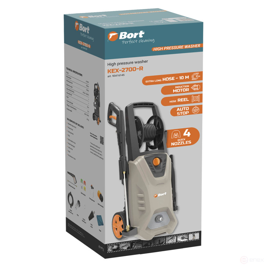 Мойка высокого давления BORT KEX-2700-R