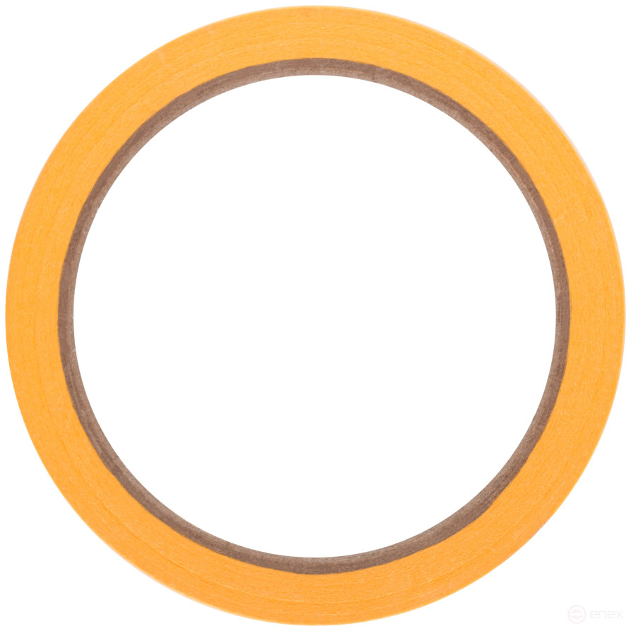 Golden paint tape, rice paper, heat resistant. up to 120°C, UV resistance up to 30 days, 48 mm x 25 m