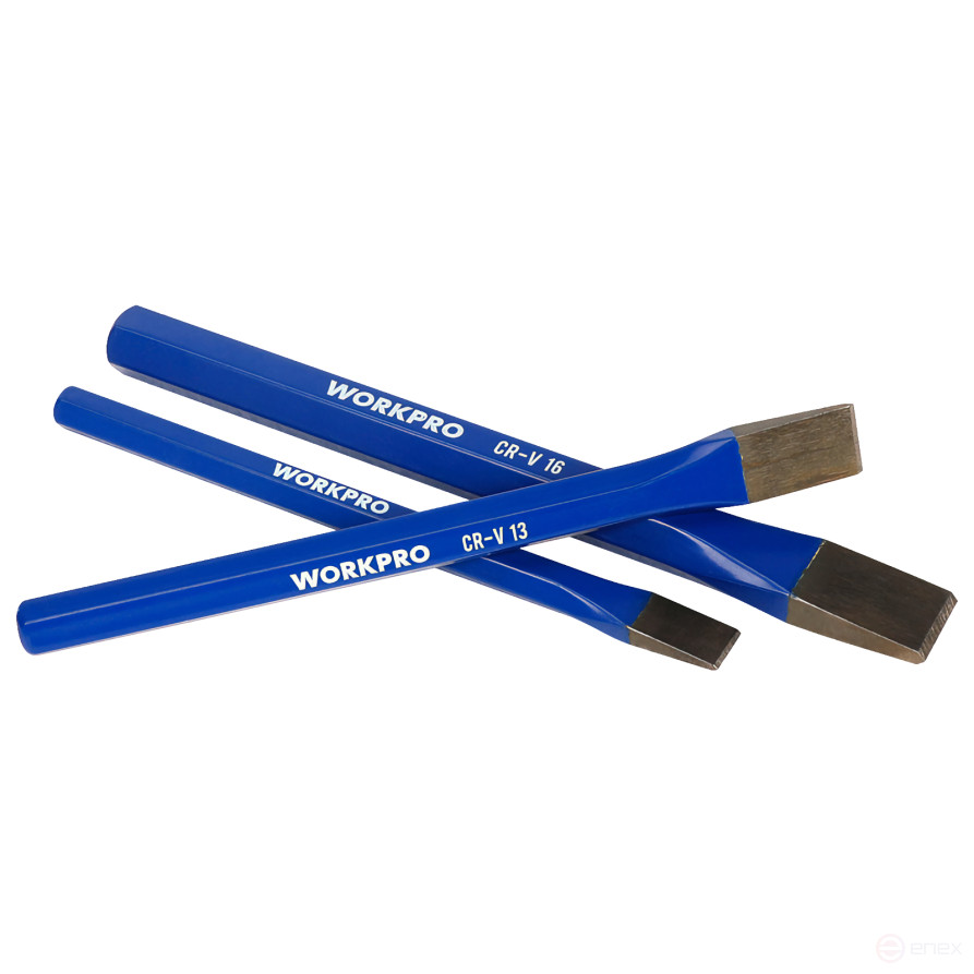 3 Pcs Concrete Chisels Set WP201302 WORKPRO