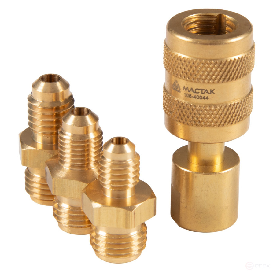 Set of adapters for refueling Volvo air conditioners, 4 pieces MASTER 105-40044