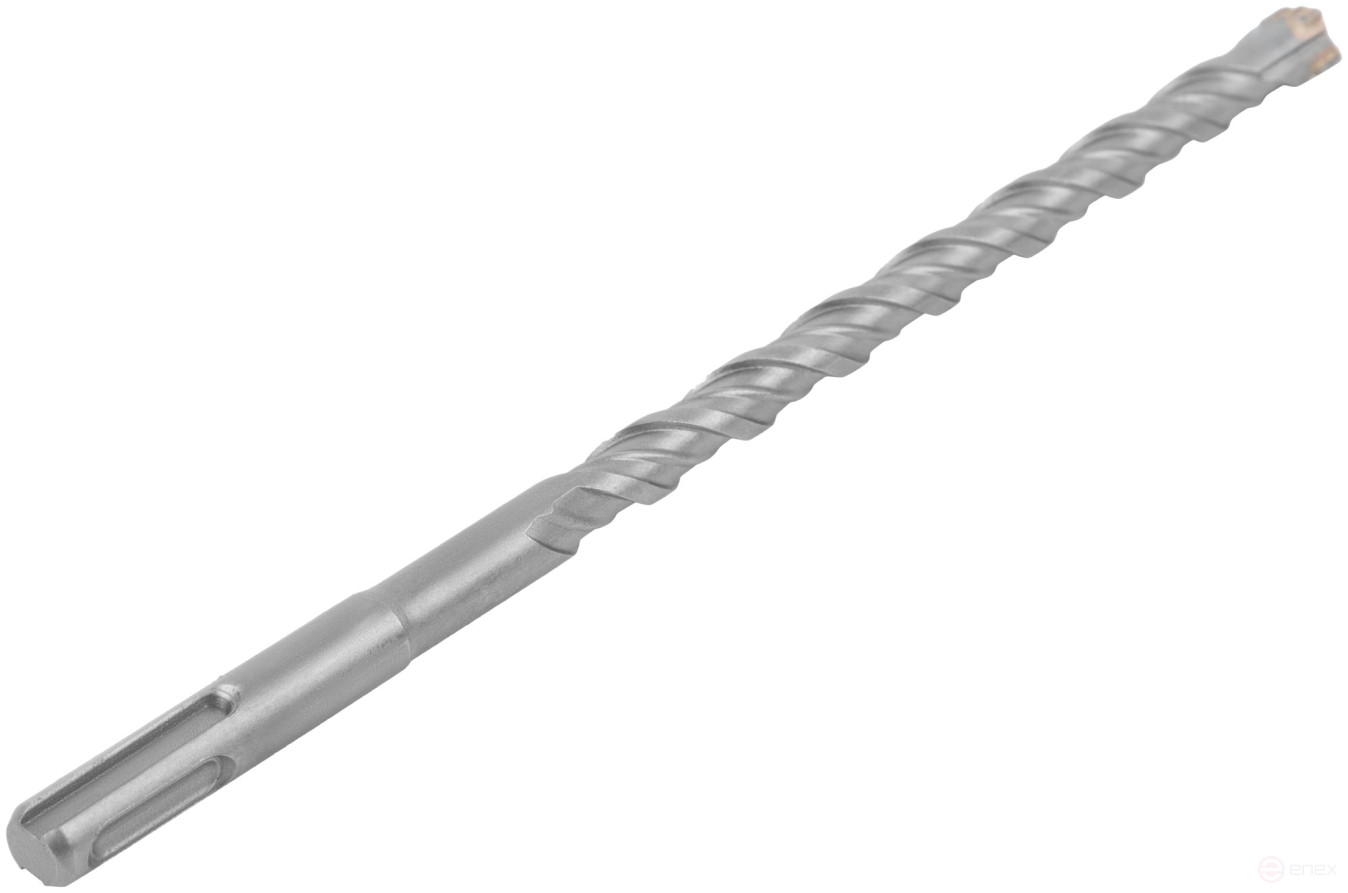 Бур по бетону SDS-PLUS, Профи, крестообразная вставка, двойная спираль, 10 х 210 мм