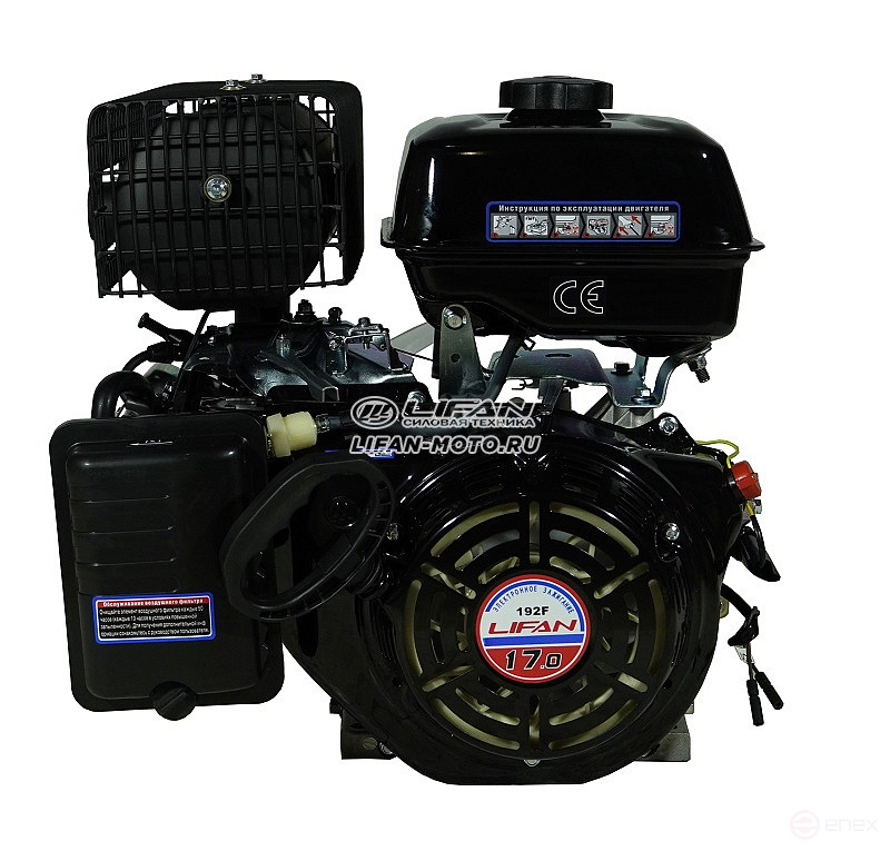 Двигатель Lifan 192F, вал 25мм, катушка 3 Ампера