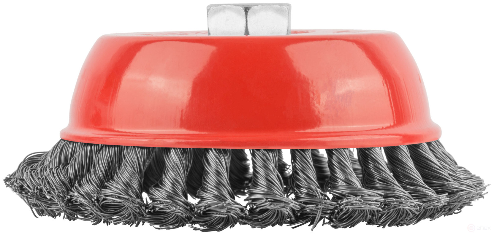 Cup plate, M14 nut, 150 mm twisted steel wire