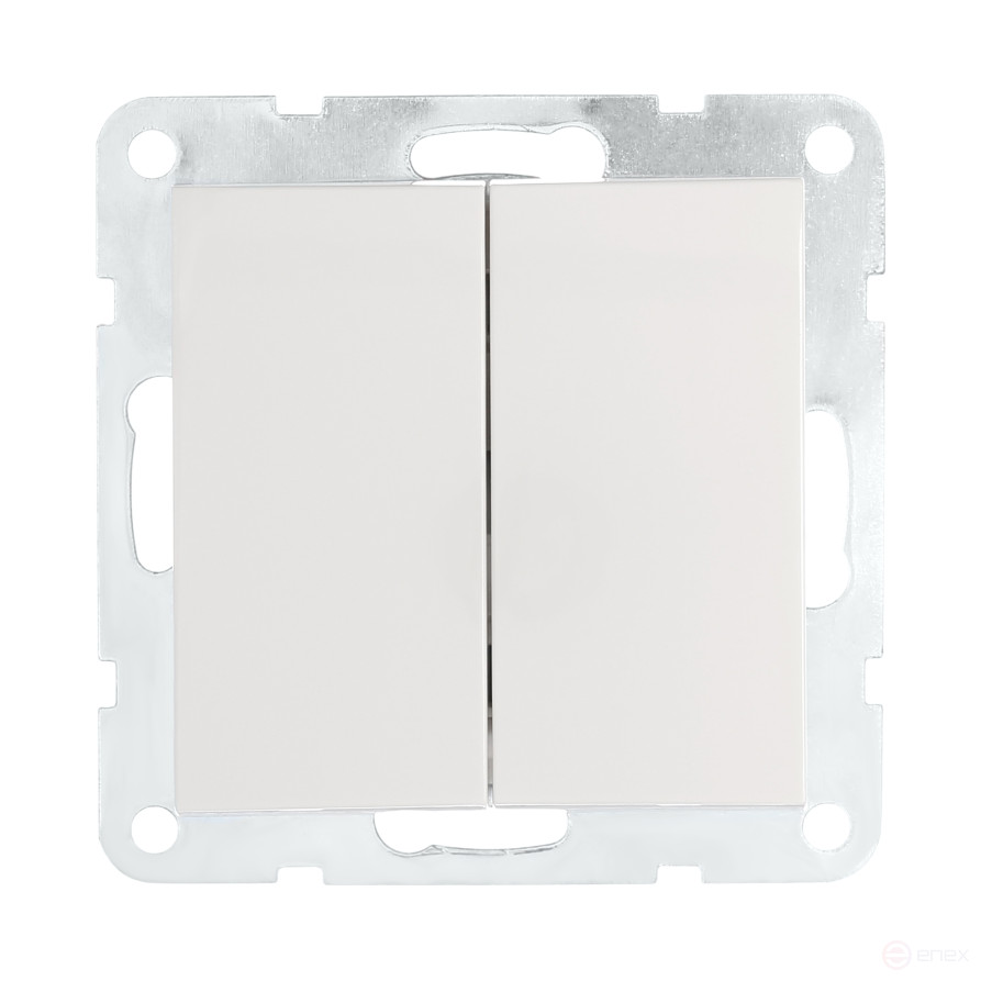 Выключатель 2-кл.(схема 5) 16 A, 250 B (белый) LK60