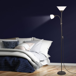 7088-502 Floor Lamp Rivoli Alexandrina 7088-502 Floor Lamp 1 x E27 40W + 1 x E14 40W Black