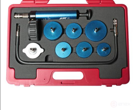 A set of tools for testing the tightness of the truck cooling system JTC case