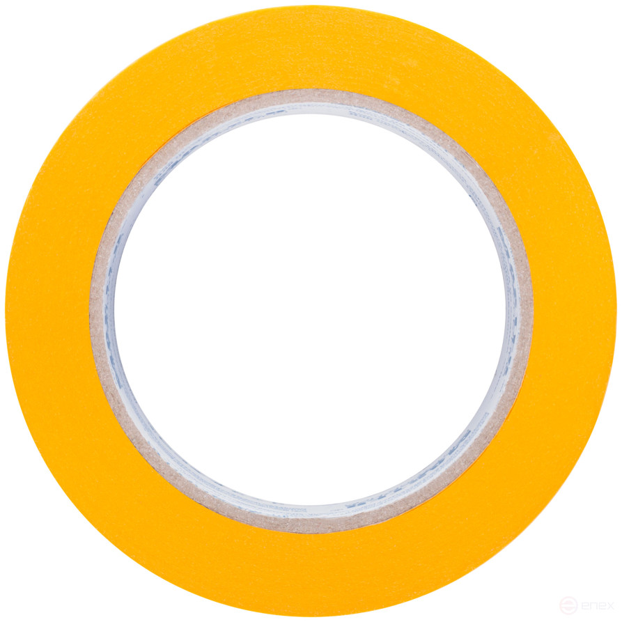 Golden paint tape, rice paper, heat resistant. up to 120°C, UV resistance up to 30 days, 48 mm x 50 m