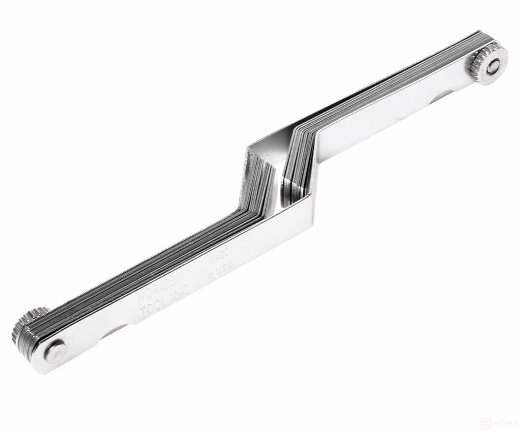 Набор щупов 0.127-0.762мм (0.005"-0.03") изогнутых для установки зазора 26шт. JTC