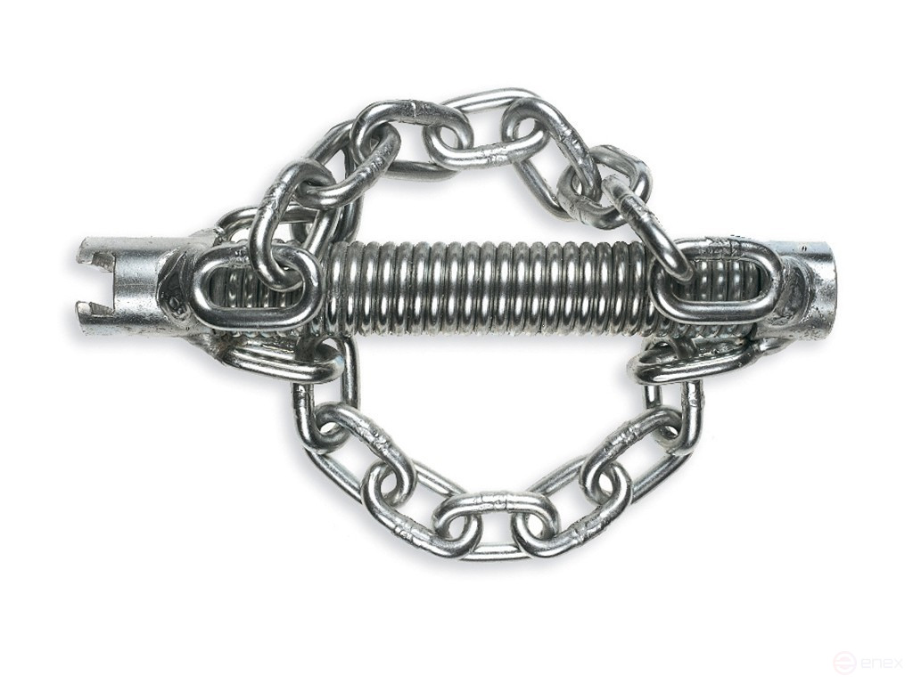 Chain attachment without ring with smooth chain coupling 22 mm / nozzle diameter 50 mm / with 2 chains