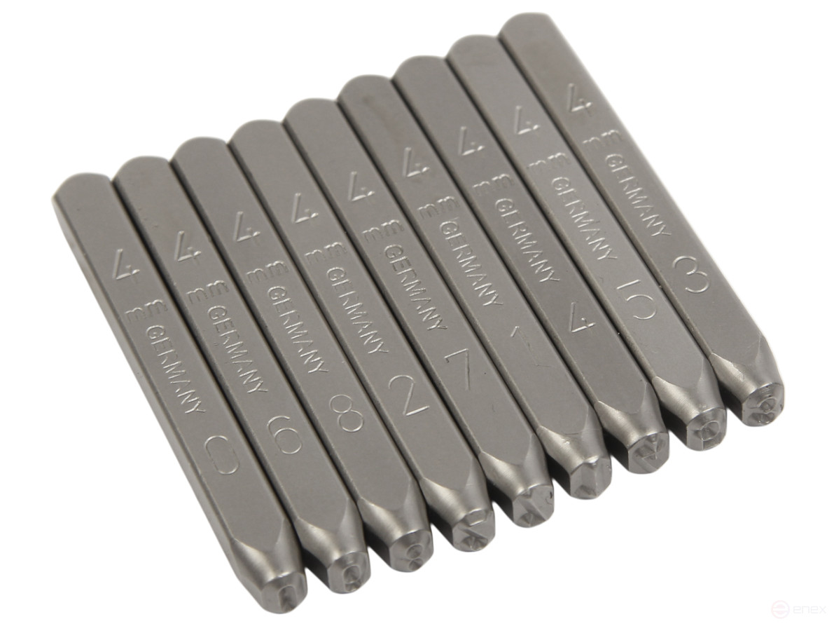 The stamps are digital 4mm (HRC 60+-2 deg. DIN 1451) JTC