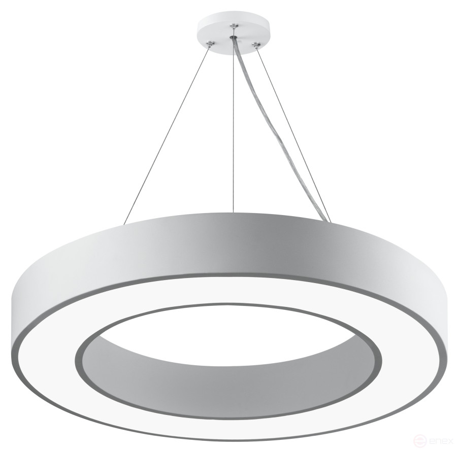 ERA Geometria LED Lamp SPO-134-W-40K-056 Ring 56W 4000K 4200Lm IP40 800*80 White Hanging Driver inside
