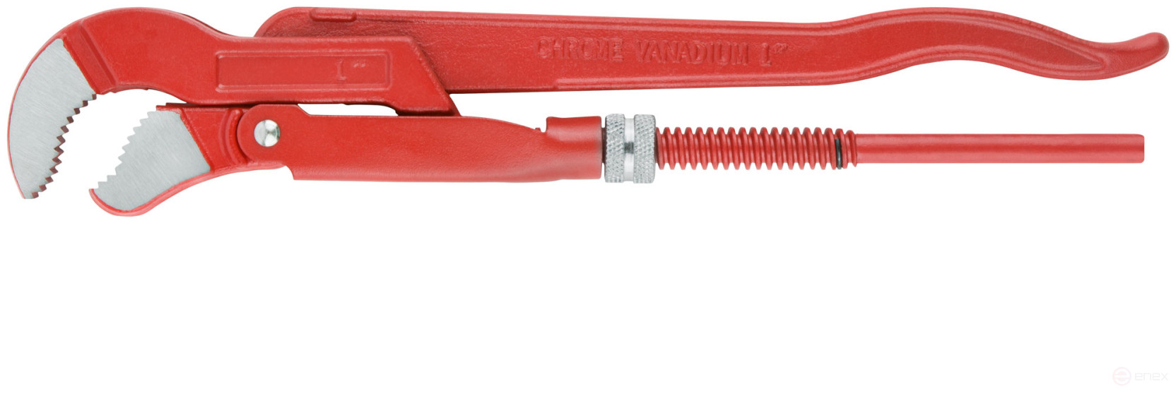 Gas pipe wrench 45 gr. ( type S ) tools steel 1" (300 mm)