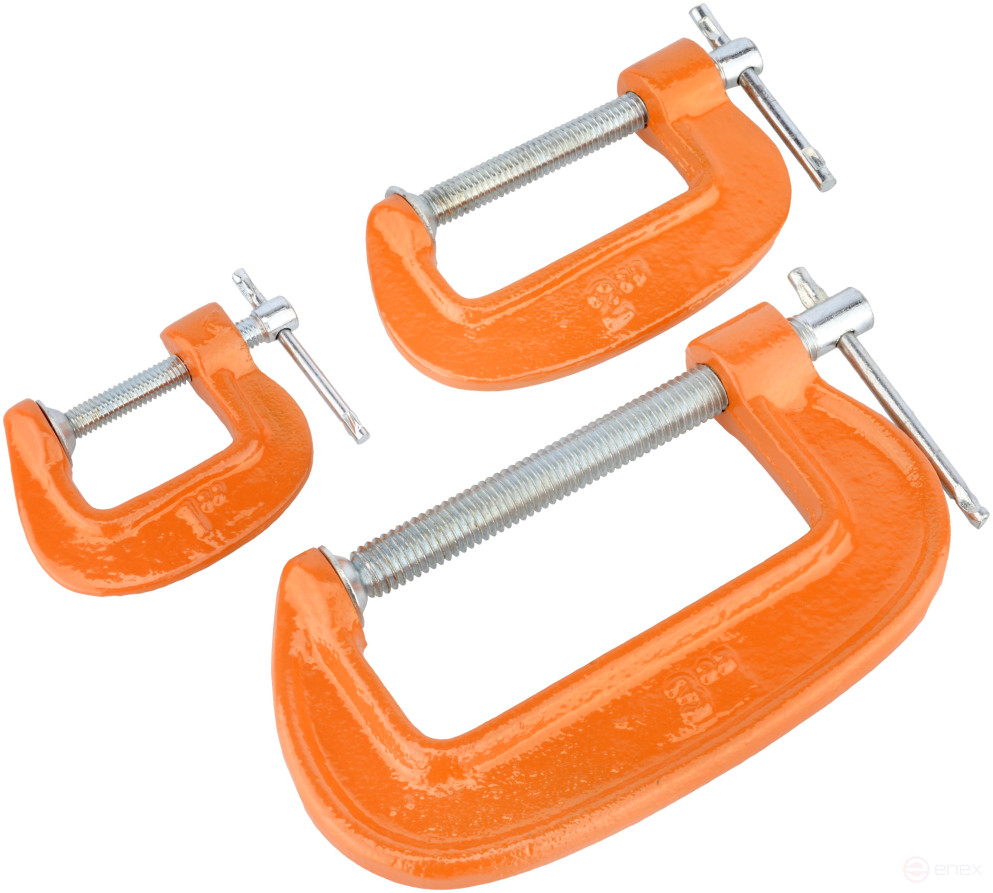 Струбцины (набор 3шт.)(25мм,50мм,75мм) BERIL