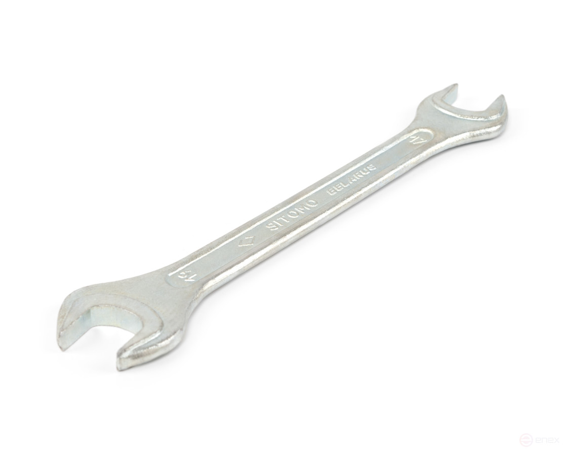 Ключ гаечный рожковый двусторонний 17x19 оцинкованный SITOMO BELARUS