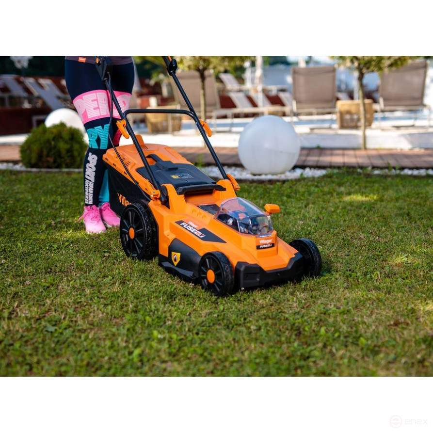 Аккумуляторная газонокосилка Villager VILLY 4340E-2BCB, бесщёточная