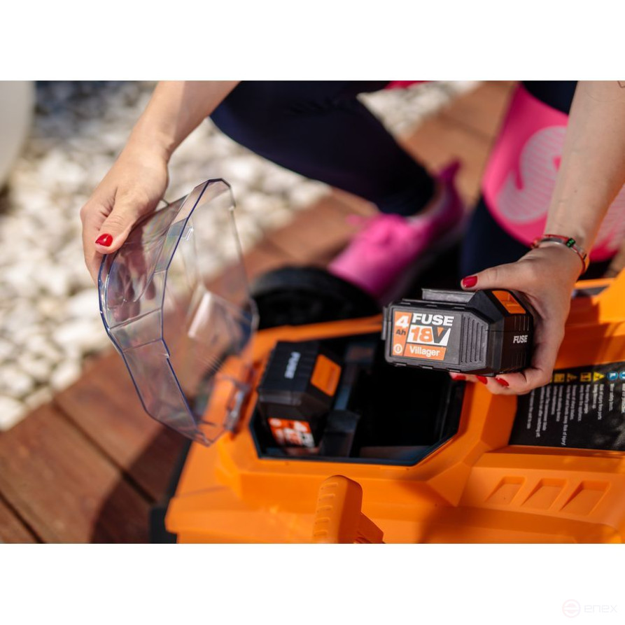 Аккумуляторная газонокосилка Villager VILLY 4340E-2BCB, бесщёточная