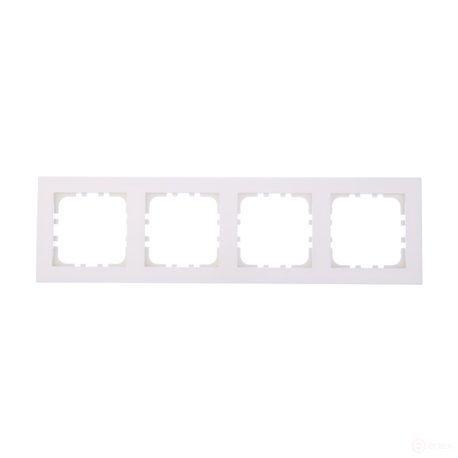 Рамка 4-постовая (белый) LK80 FLAT