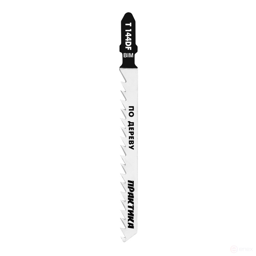 Пилки для лобзика по дереву, ДСП ПРАКТИКА тип T144DF 100 х 75 мм, грубый рез, BIM (2шт.) (034-625)