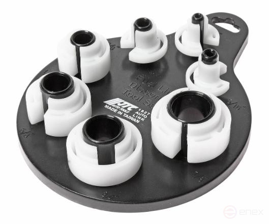 Приспособление для разъединения трубопроводов (1/4",5/16",3/8",1/2",5/8",3/4",7/8") 7 предметов JTC