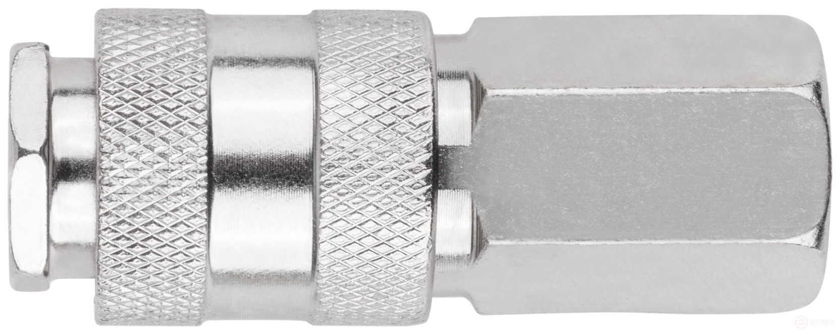 Quick-release adapter with shut-off valve with 1/4" internal thread