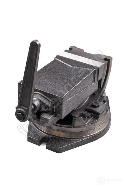 Тиски станочные 125мм глобусные 2-х осевые поворотные Тип 3422 QHK125